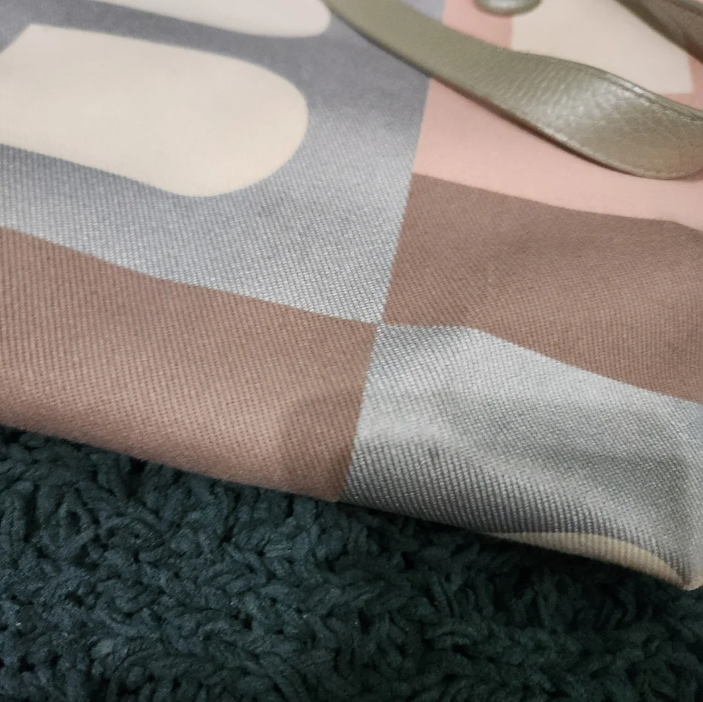 Sold Elsewhere- Bally Canvas Tote With Leather Trim - Picture 5 of 16